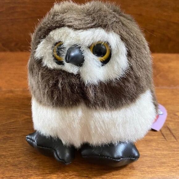 SWIBCO Puffkins Vintage 1990s "Olley" Owl Plush - Picture 1 of 4
